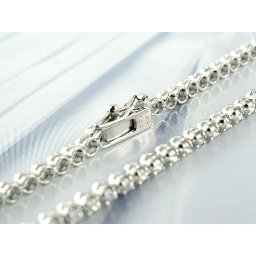 Pt900 テニスブレスレット レディース ダイヤモンド 1.0ct フル
