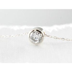 ネックレス レディース ダイヤモンド  18金  ホワイトゴールドk18 k18 ダイヤモンドネックレス ダイヤモンドペンダント ペンダント 一粒 1粒 人気  クリスマスの画像