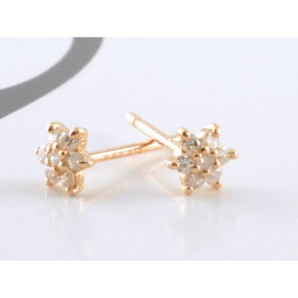 ピアス レディース ダイヤモンド 18金 ピンクゴールドk18 18k 誕生日 ダイヤモンドピアス 0.30ct スタッドピアス  クリスマスの画像