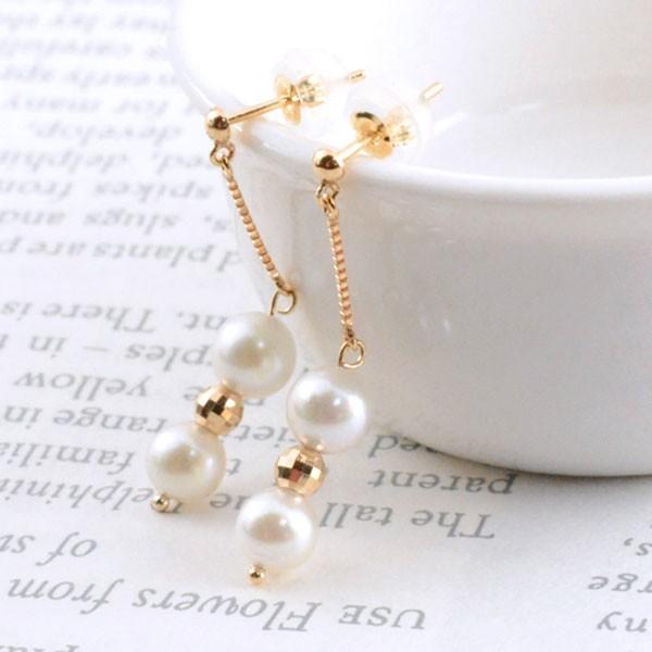 18金 ピアス ローゲージツイストデザイン 両耳 ゴールド リング