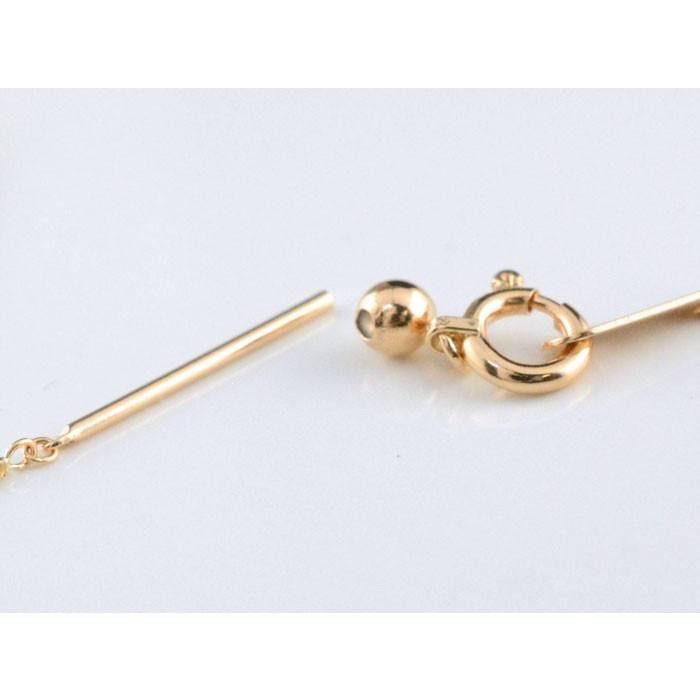 ネックレス レディース 18金 スライド ベネチアンチェーン K18 ゴールド 45cm 18k スライドピン クサリチェーン シンプル 華奢 ジュエリー 人気 プレゼントの画像