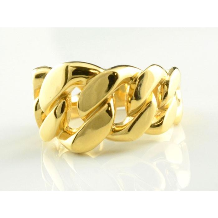 リング メンズ 18金 喜平リング K18 幅広 指輪 キヘイ 地金リング