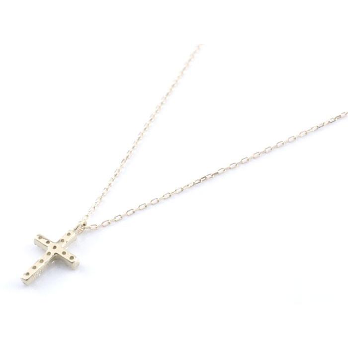 ネックレス ダイヤモンド 18金 クロス ホワイトゴールドk18 ダイヤ k18 18k 華奢 ペンダント レディース 人気 クリスマス_2