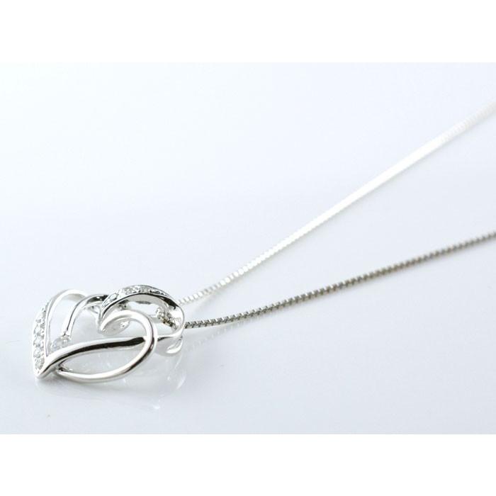 ネックレス レディース ダイヤモンド  プラチナ  ハート  ハートモチーフ ペンダント ダイヤ pt900 pendant 記念 誕生日 人気  クリスマスの画像