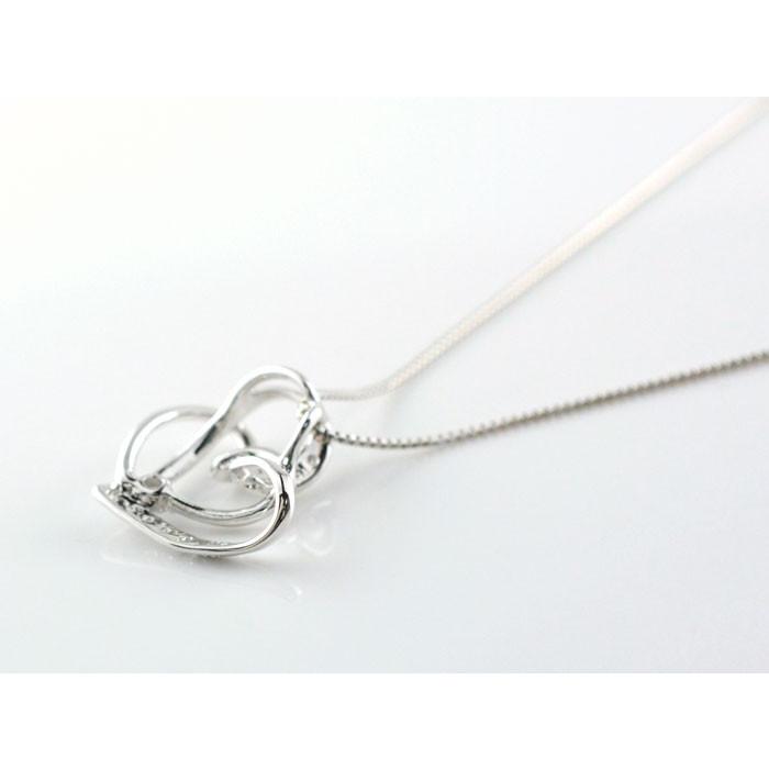 ネックレス レディース ダイヤモンド  プラチナ  ハート  ハートモチーフ ペンダント ダイヤ pt900 pendant 記念 誕生日 人気  クリスマスの画像