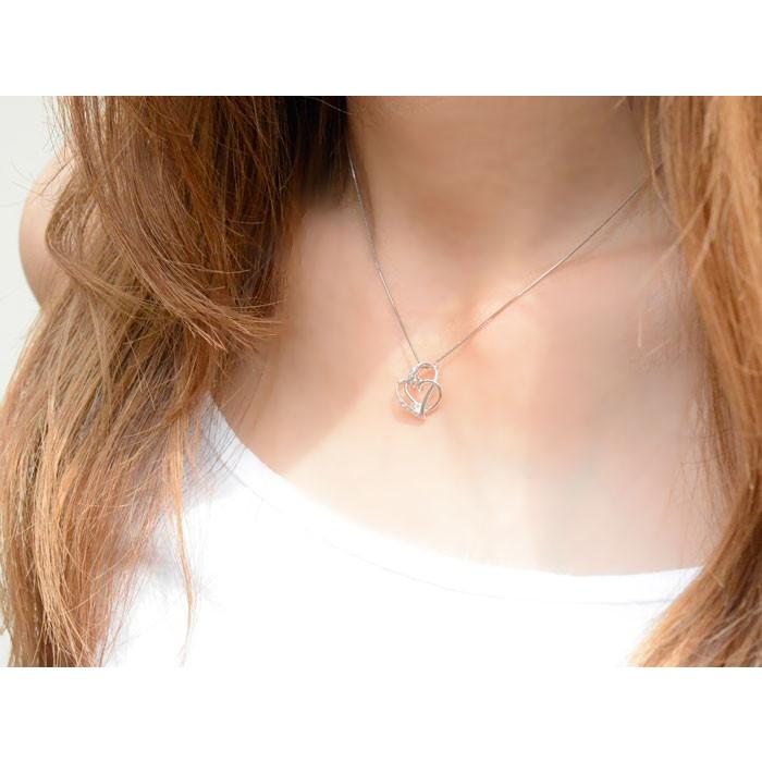 ネックレス レディース ダイヤモンド  プラチナ  ハート  ハートモチーフ ペンダント ダイヤ pt900 pendant 記念 誕生日 人気  クリスマスの画像