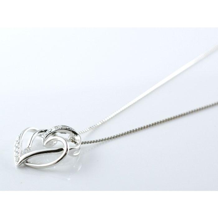 ダイヤモンド ネックレス プラチナ  ハート レディース ハートモチーフ ペンダント ダイヤ pt900 pendant 記念 誕生日 人気  クリスマスの画像