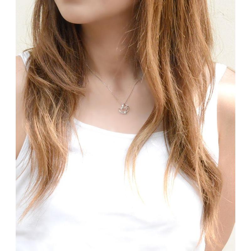 ダイヤモンド ネックレス プラチナ  ハート レディース ハートモチーフ ペンダント ダイヤ pt900 pendant 記念 誕生日 人気  クリスマスの画像