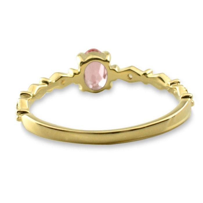 18金 リング ダイヤモンド 指輪 ガーネット k18 ゴールド ピンキーリング イエローゴールドk18 18k 華奢 1月 誕生石  クリスマスの画像