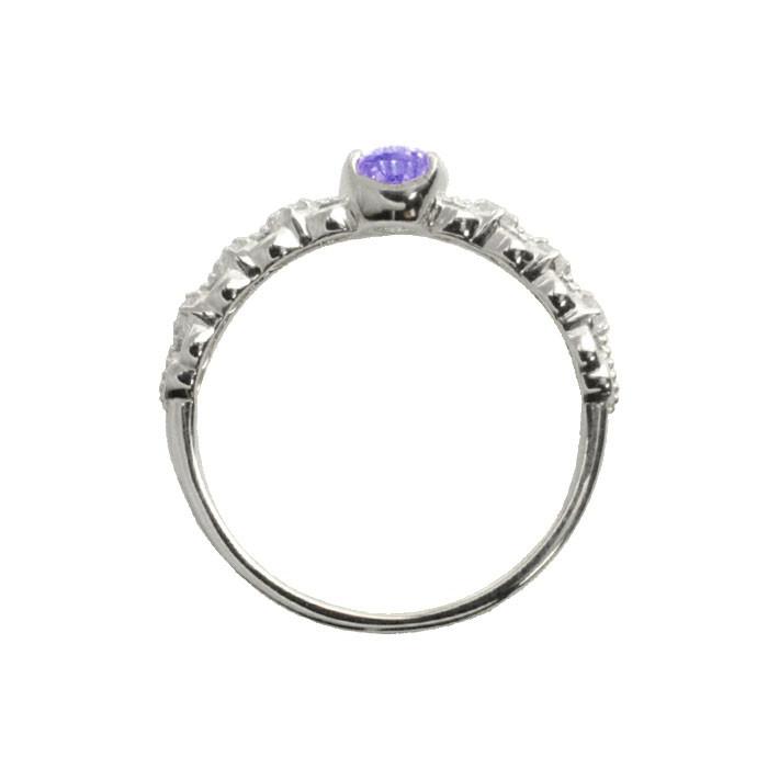 リング k18 ダイヤモンド アメジスト ペアシェイプカット 18金 指輪 ピンキーリング 大粒 ホワイトゴールドk18 18k 華奢 クリスマスの画像