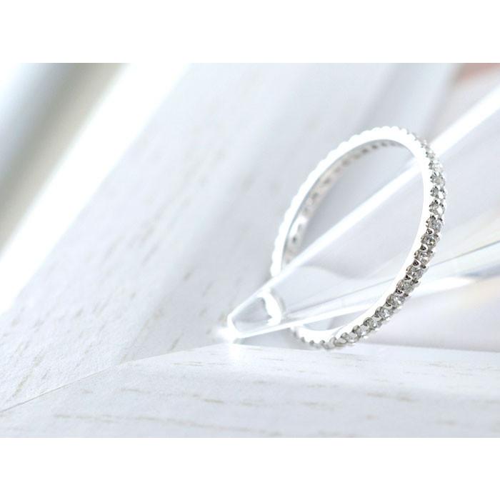 プラチナダイヤモンド リング レディース pt900 エタニティ 指輪 フルエタニティリング 0.30ct プラチナ900 pt 重ねづけ 華奢  クリスマスの画像