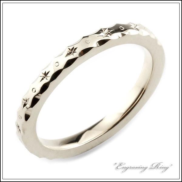 指輪 レディース シルバー シンプル ストレートリング  地金リング 彫金 結婚指輪 エンゲージリング ハンドメイド sv925 2mm ハワイアン  ホワイトデー