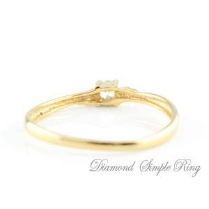 リング レディース 18金 18k 指輪 一粒ダイヤモンド ダイヤ  0.09ct ゴールドk18 エンゲージリング 婚約指輪 ピンキーリング ブライダル  クリスマスの画像