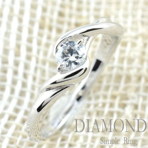 注目ショップ・ブランドのギフト 10k 指輪 ホワイトデー  ブライダル ピンキーリング 婚約指輪 エンゲージリング ホワイトゴールドk10 0.20ct  一粒ダイヤ ダイヤモンド レディース リング 指輪