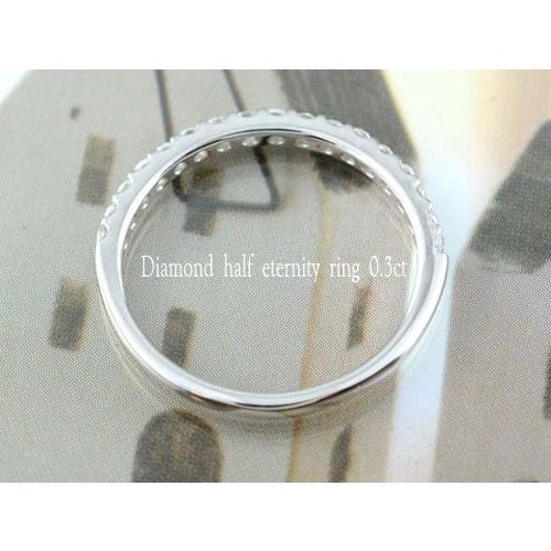 10金 ダイヤモンド リング ハーフエタニティ レディース 0.3ct K10 ゴールド ホワイトゴールドk10 ピンキーリング ジュエリー 10k  クリスマスの画像