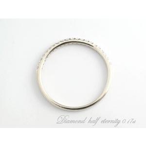 プラチナ リング レディース 指輪 ダイヤモンド ハーフエタニティリング 0.17ct 小指 ピンキーリング  プラチナ900  クリスマスの画像