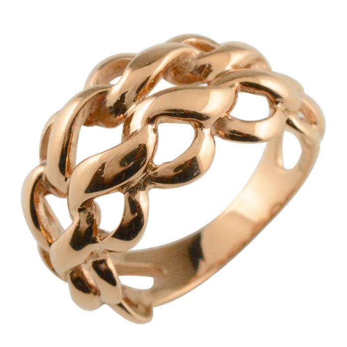 オンライン限定商品 幅広 クサリ 鎖 2連 リング シンプルリング ピンクゴールドk18 キヘイ 喜平リング K18 指輪 レディース リング 18金 ジュエリー クリスマス 幅広リング 指輪 リングサイズを選んでください 10号 Tin Ipb Ac Id