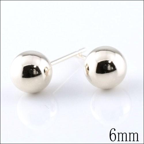 プラチナ 丸玉 6mm ピアス！ボールピアス プラチナ ボールピアス 6mm | 高品質 金・プラチナ