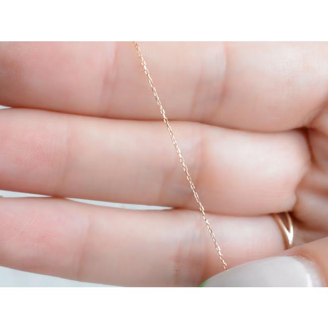 あすつく ネックレスチェーン レディース K18 18金 ピンクゴールド
