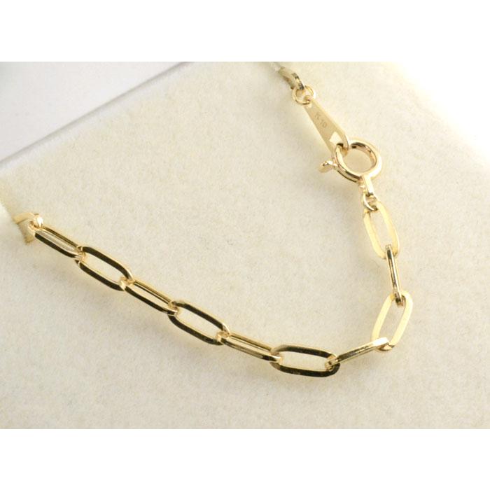 k10 ネックレス チェーン イエローゴールド ペーパークリップ