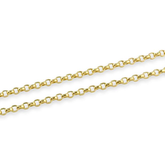 ネックレス K18 18金 チェーン 50cm カットエスカルゴ 2.0mm イエローゴールド レディース メンズ 地金 ゴールドネックレス シンプル 上品 日本製 ペンダント用の画像