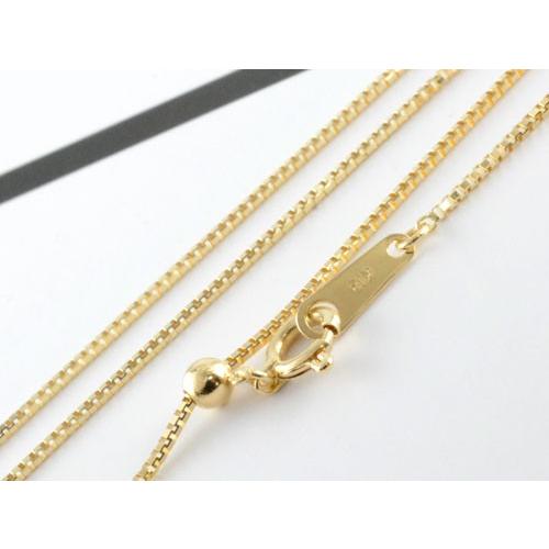 ネックレス レディース 18金 チェーン k18 スライド式 ベネチアン 45cm イエローゴールド 18k 人気 シンプル 地金 チェーンのみ プレゼント クリスマスの画像