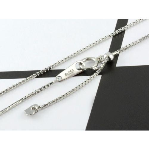 ネックレス レディース プラチナ チェーン チェーン  pt850 45cm ベネチアン デザイチェーン スライド式 チェーン プラチナ850 1.0mm 人気  クリスマスの画像