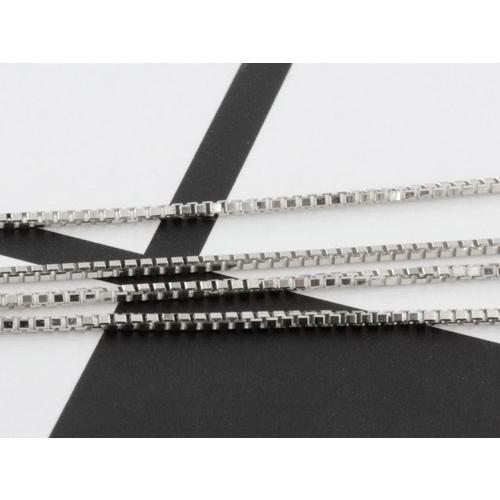ネックレス レディース プラチナ チェーン チェーン  pt850 45cm ベネチアン デザイチェーン スライド式 チェーン プラチナ850 1.0mm 人気  クリスマスの画像