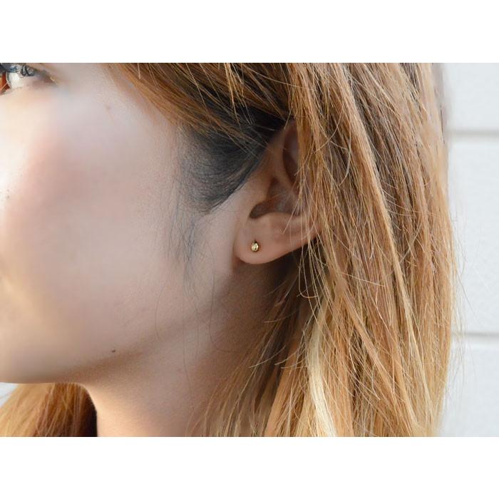 ピアス 18金 レディース k18 18k ゴールド スタッドピアス egg たまご