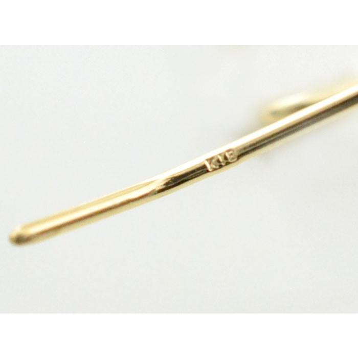 ピアス金具 18金 フック K18 イエローゴールド ピアス パーツ