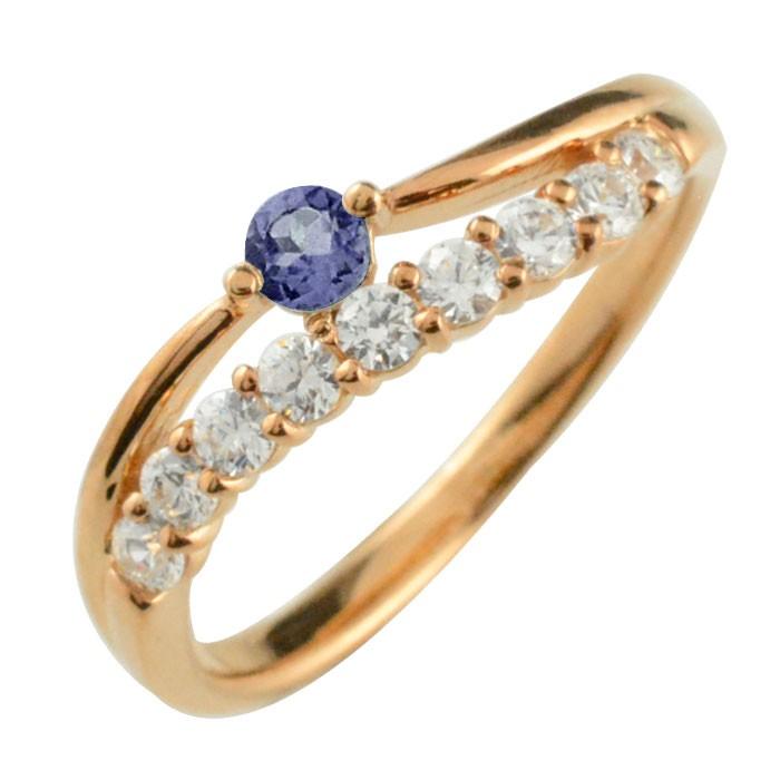 最新な 10粒 アニバーサリー ピンクゴールドk18 k18 ダイヤリング ...