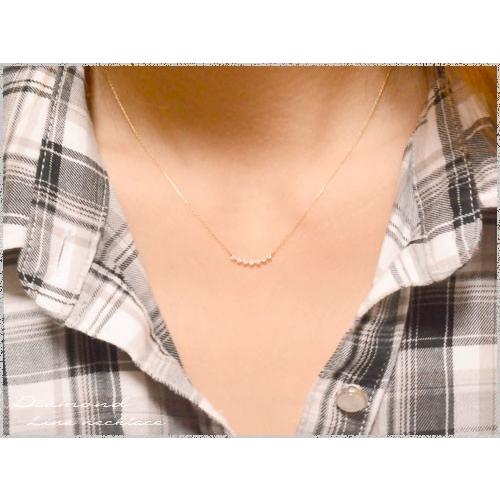 Pt900 ダイヤモンド ネックレス レディース プラチナ900 0.1ct ライン