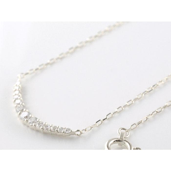 ネックレス レディース プラチナ ダイヤモンド ラインネックレス ペンダント pt900 プラチナ900 バーネックレス ダイヤ 華奢 シンプル 人気 ギフト クリスマスの画像