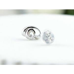 ダイヤモンド ピアス レディース プラチナ 1粒 ダイヤ キャッチ シンプル 誕生日 一粒ダイヤモンド ピアス スタッドピアス  クリスマスの画像