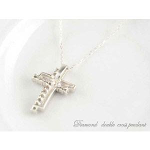 ネックレス ダイヤモンド プラチナ ダイヤモンドペンダント ダイヤネックレス プラチナ900 クロス pt900 0.14ct 十字架 レディース 人気  クリスマスの画像