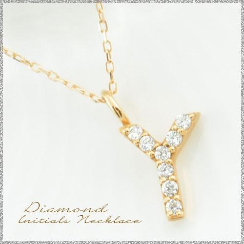 ネックレス レディース ダイヤモンド  18金 イニシャル ダイヤ 華奢 k18 ペンダント アルファベット k18 18k ピンクゴールドk18 重ねづけ  人気  クリスマス