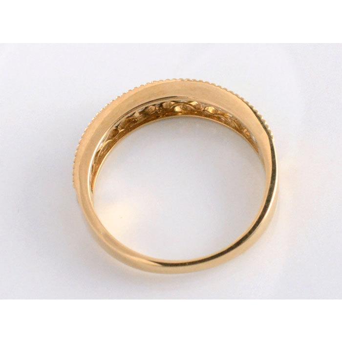 リング レディース 18金 ダイヤモンド 指輪 コンビ K18 PT900 ピンク