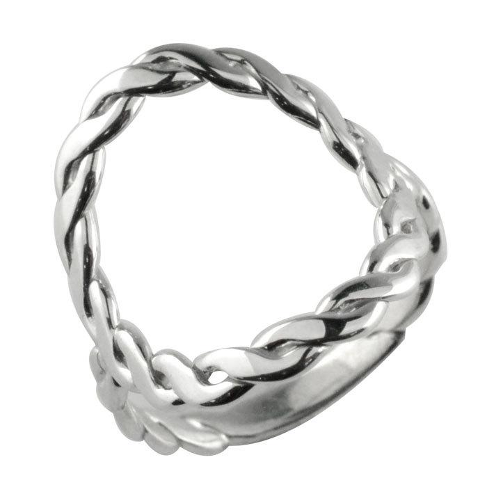 最高 楕円 デザインリング 地金 鎖 縄 クサリ 10k ホワイトゴールドk10 K10 地金リング 指輪 リング 10金 レディース ファッションリング クリスマス 指輪 指輪 リングサイズをお選びください 10号 Tin Ipb Ac Id