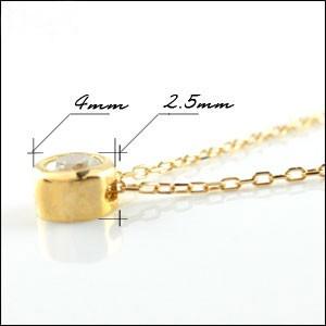 ネックレス レディース  ダイヤモンド 18金 k18 ゴールド 一粒ダイヤ 0.1ct ダイヤモンドネックレス ペンダント ダイヤハート 一粒 1粒 華奢 人気 ホワイトデーの画像