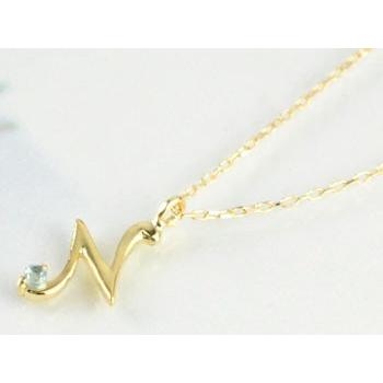 K18 イニシャル ネックレス レディース 誕生石 ペンダント 18金 ネームネックレス イエロー ピンク ホワイトゴールド 華奢 重ね付け ギフト クリスマスの画像