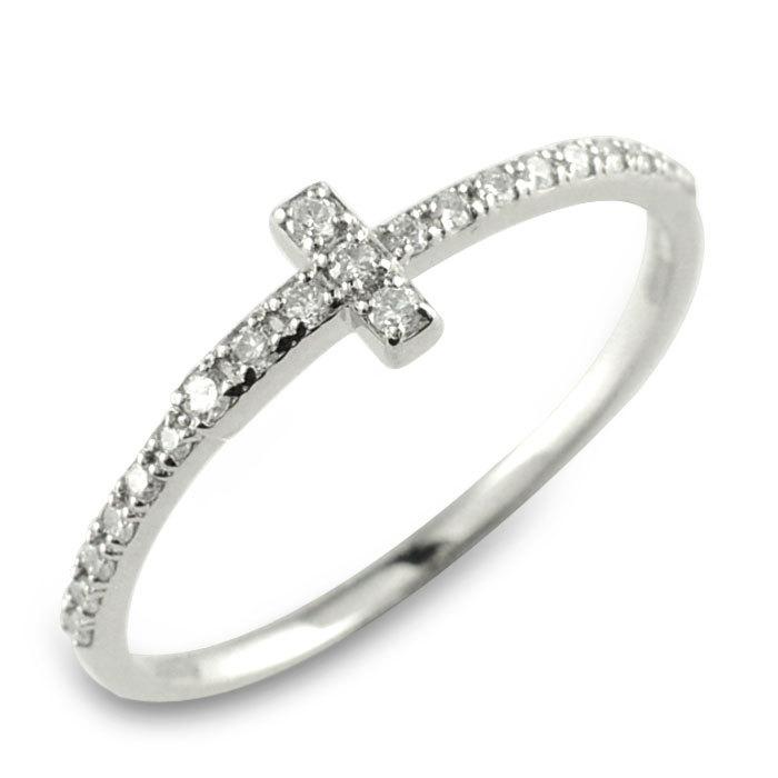 大好き 18金 指輪 K18 ダイヤモンド リング レディース ホワイトゴールドk18 クロス 十字架 華奢 重ねつけ ハーフエテニティ18k ファッションリング クリスマス 指輪 リングサイズを選んでください 15号 Tin Ipb Ac Id
