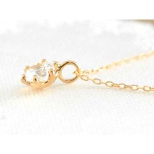 ネックレス レディース  ダイヤモンド 18金  ペンダント 一粒ダイヤ ピンクゴールドk18  k18 0.2ct ダイヤネックレス 一粒 1粒 18金 人気  クリスマスの画像