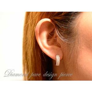 【PDPAOLA】18K ダイヤ パヴェ ドナフープピアス 関税送料込 ダイヤモンド ピアス レディース 18金 ゴールド k18 パヴェ