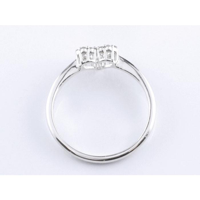 指輪 プラチナ リング レディース ダイヤモンド ハートリング pt900