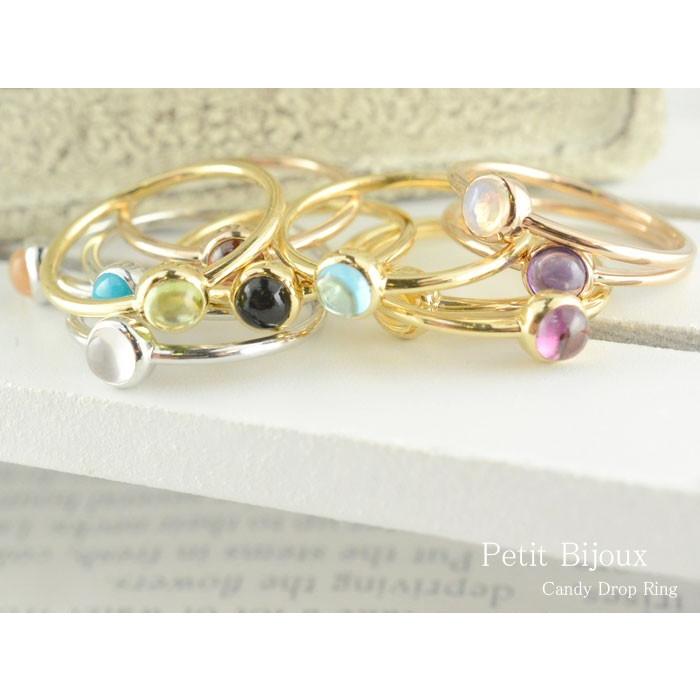 18金 リング レディース 指輪 ピンキーリング 重ねづけ