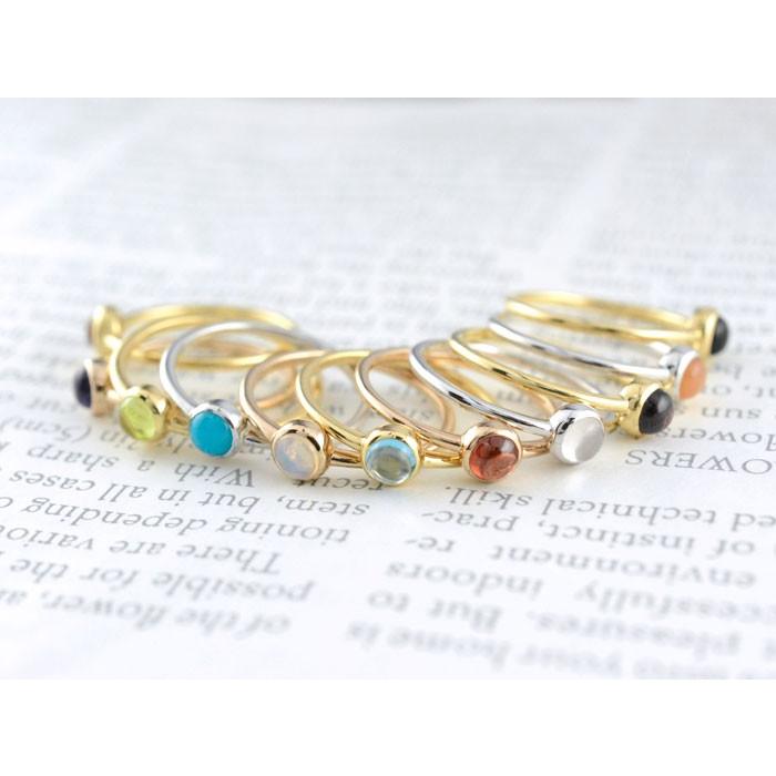 ぴ*ん様 美品 K10 バブルリング k10 リング レディース 10金 ピンキーリング 重ねづけ 指輪 一粒