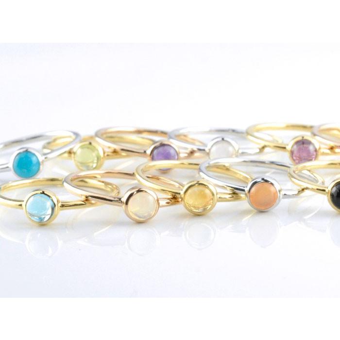 k10 リング レディース 10金 ピンキーリング 重ねづけ 指輪 一粒