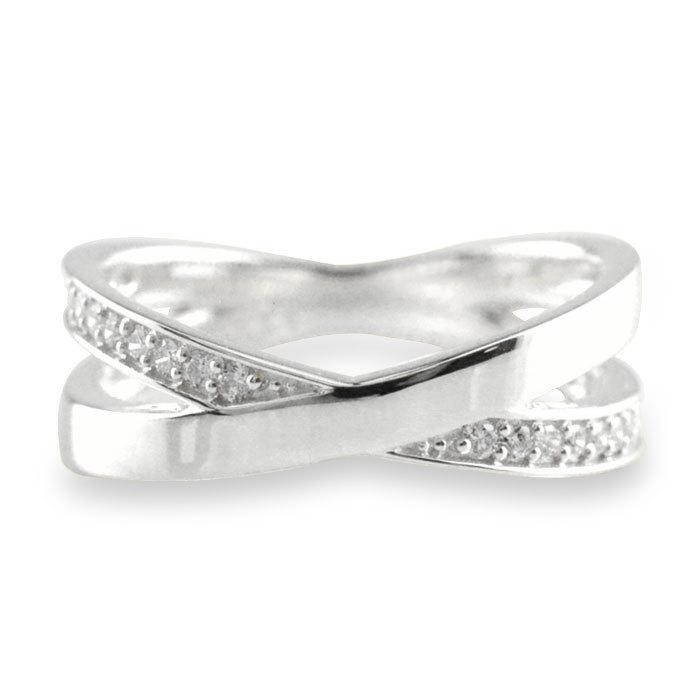 誠実 デザインリング X Xモチーフ クロス ホワイトゴールドk10 ダイヤ 指輪 K10 リング ダイヤモンド レディース ゆびわ クリスマス ファッションリング 10金 10k 指輪 リングサイズを選んでください 5号 Tin Ipb Ac Id