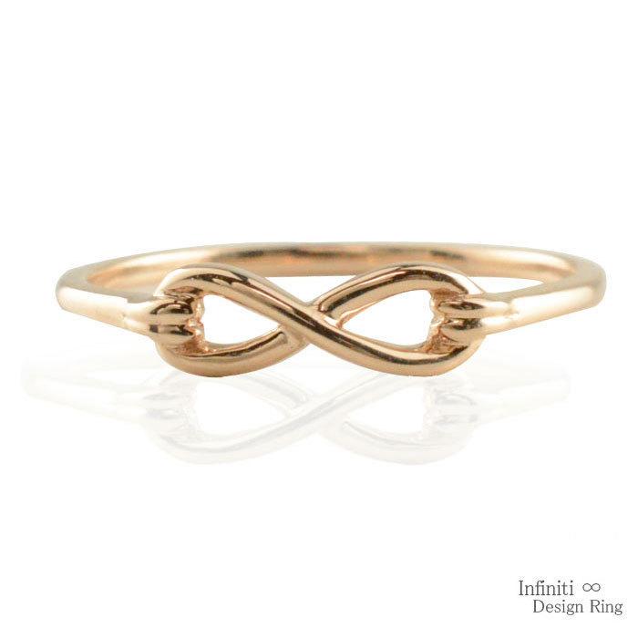 おすすめ ピンキーリング 指輪 無限 永遠 ピンクゴールドk18 18k インフィニティ レディース リング K18 18金 華奢 クリスマス シンプルリング 地金リング 重ねづけ 指輪 リングサイズをお選びください 7号 Tin Ipb Ac Id