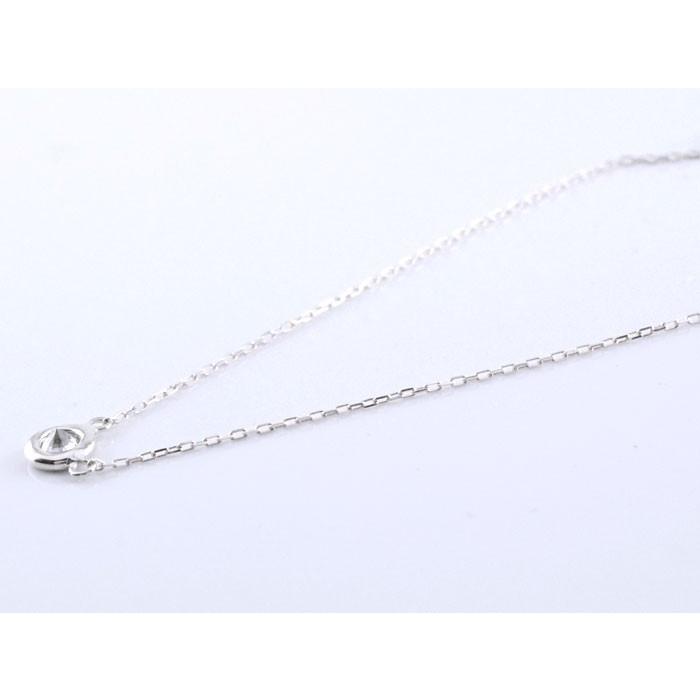 ダイヤモンド ネックレス 18金 ホワイトゴールド ピンクゴールドk18 18k ダイヤ 一粒 華奢 ペンダント  0.10ct ソリティア レディース 人気  クリスマスの画像
